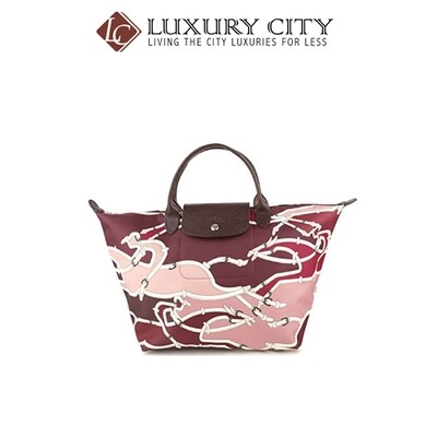 [Luxury City] Longchamp Le Pliage Galop Top-Handle M Lady&#39;s Maroon/Wine Longchamp-1623684