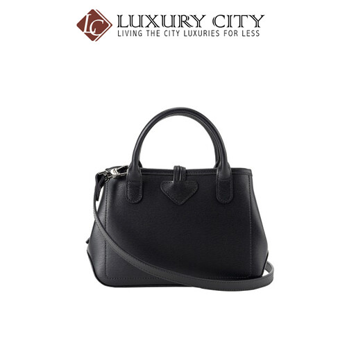 [Luxury City] Longchamp Roseau Cross Body Bag Black Longchamp-1016871