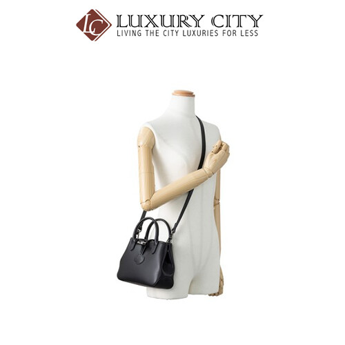 [Luxury City] Longchamp Roseau Cross Body Bag Black Longchamp-1016871