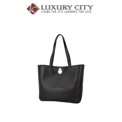 [Luxury City] Longchamp Shop It Black Leather Tote Bag Longchamp-L1378918