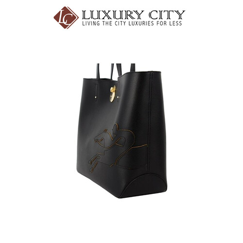 [Luxury City] Longchamp Shop It Black Leather Tote Bag Longchamp-L1378918