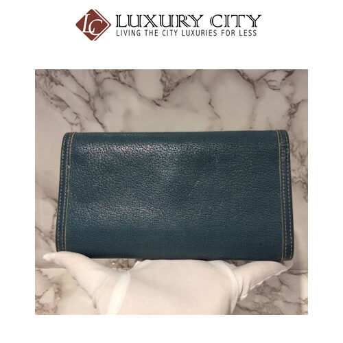 [Luxury City] Preloved Authentic Louis Vuitton Leather Long Wallet