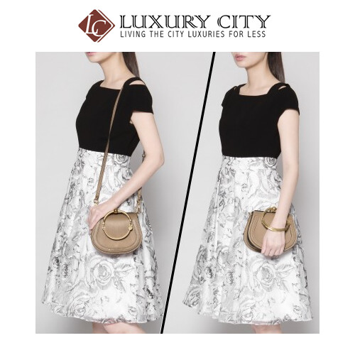 [Luxury City] Chloe Bag Lady Shoulder Handbag Small Nile Chloe-C17US301 (Beige)