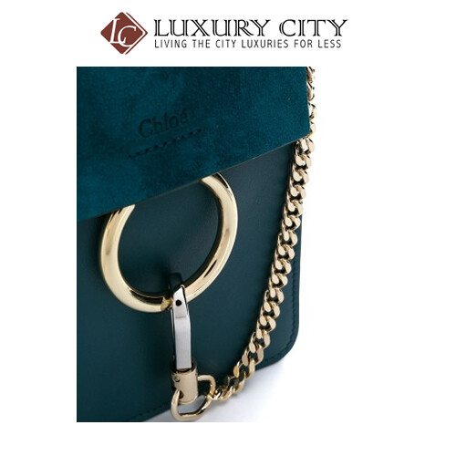 [Luxury City] Chloe Faye Small Bracelet Bag Chloe-17WS320 (Turqoise)