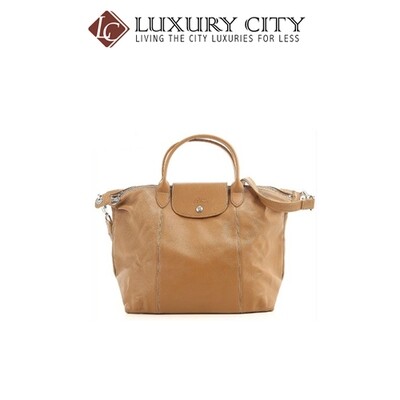 [Luxury City] Longchamp Le Pliage Cuir Lady&#39;s Leather Tote Bag