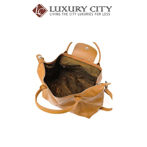 [Luxury City] Longchamp Le Pliage Cuir Lady&#39;s Leather Tote Bag