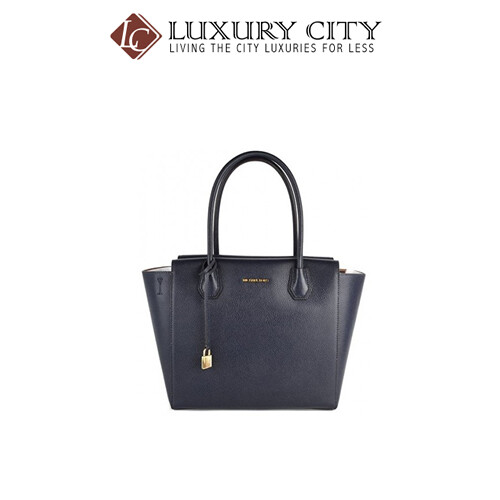 [Luxury City] Michael Kors 30H6SM9S3L Large Mercer Pebbled Satchel - Admiral