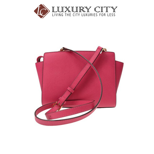 [Luxury City] Michael Kors Crossbody Pink Calfskin Leather MK-30T3GLMM2L564