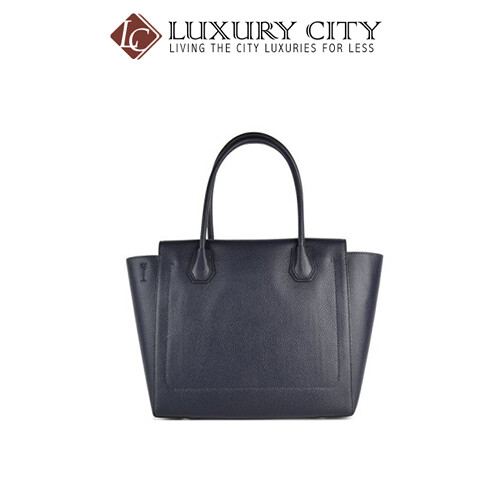 [Luxury City] Michael Kors 30H6SM9S3L Large Mercer Pebbled Satchel - Admiral