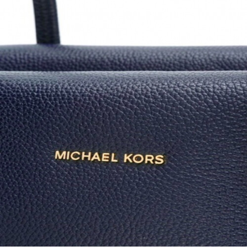 [Luxury City] Michael Kors 30H6SM9S3L Large Mercer Pebbled Satchel - Admiral