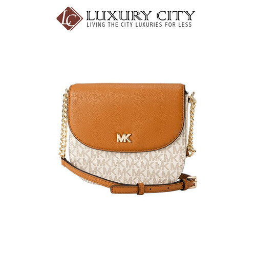 [Luxury City] Michael Kors Mott Logo Half Dome Crossbody MMK-32S8GF5C0B