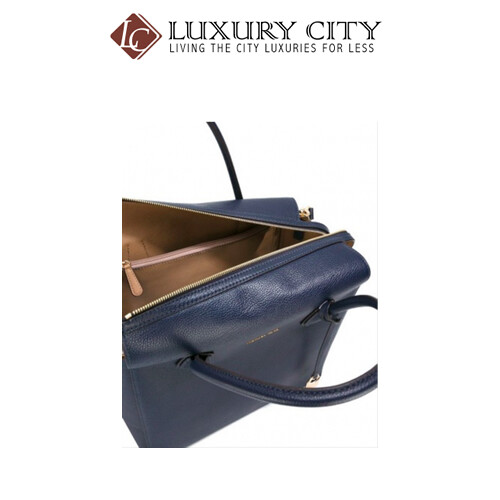 [Luxury City] Michael Kors 30H6SM9S3L Large Mercer Pebbled Satchel - Admiral