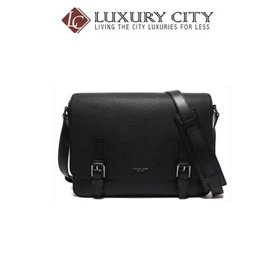 [Luxury City] Michael Kors Bryant Large Leather Messenger Black MK-33F5LYTM3T