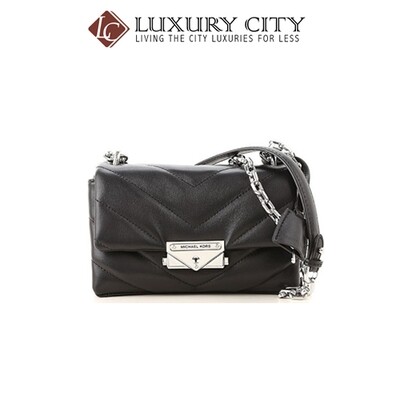 [Luxury City] MichaelI Kors Cece Extra-Small Quilted Leather Crossbody Bag Black MMK-32T9S0EC1L