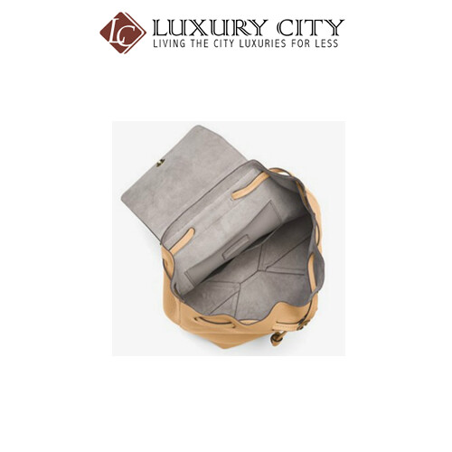 [Luxury City] Michael Kors Junie Medium Pebbled Leather Backpack Nude MMK-30T8TX5B2L
