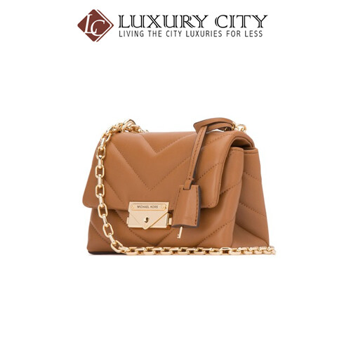 [Luxury City] Michael Kors Camel Leather Extra Small Cece Crossbody Bag Brown MichaelKors-32T9G0EC1L