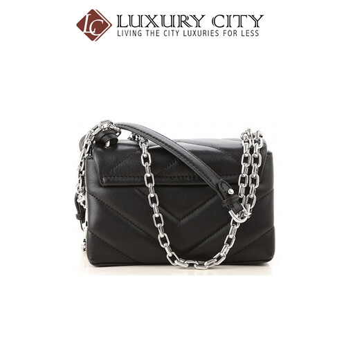 [Luxury City] MichaelI Kors Cece Extra-Small Quilted Leather Crossbody Bag Black MMK-32T9S0EC1L