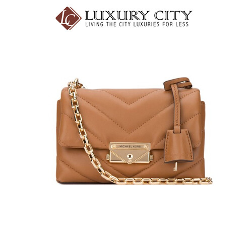 [Luxury City] Michael Kors Camel Leather Extra Small Cece Crossbody Bag Brown MichaelKors-32T9G0EC1L