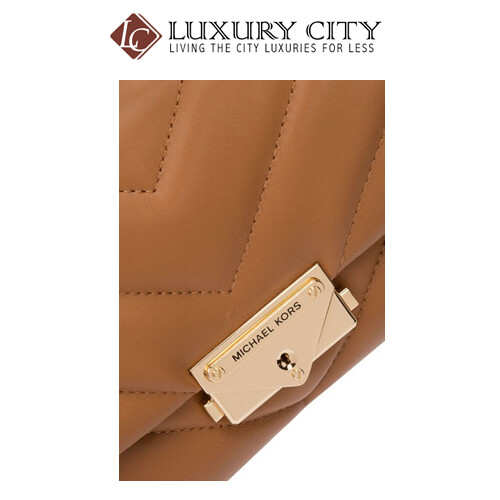 [Luxury City] Michael Kors Camel Leather Extra Small Cece Crossbody Bag Brown MichaelKors-32T9G0EC1L