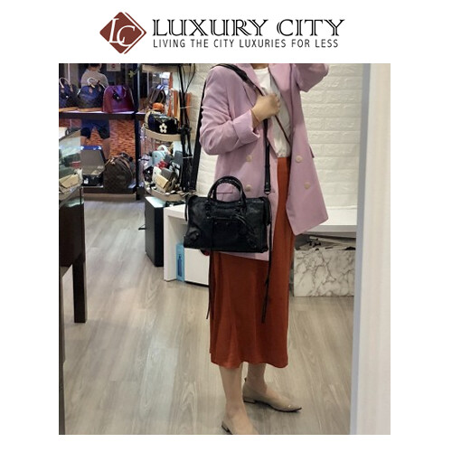 [Luxury City] Balenciaga Women&#39;s Black Handbag
