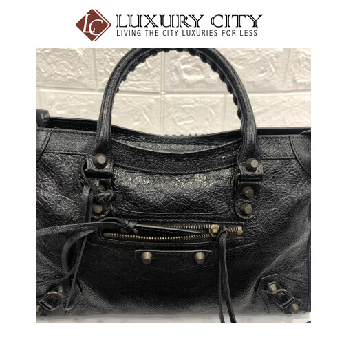 [Luxury City] Balenciaga Women&#39;s Black Handbag