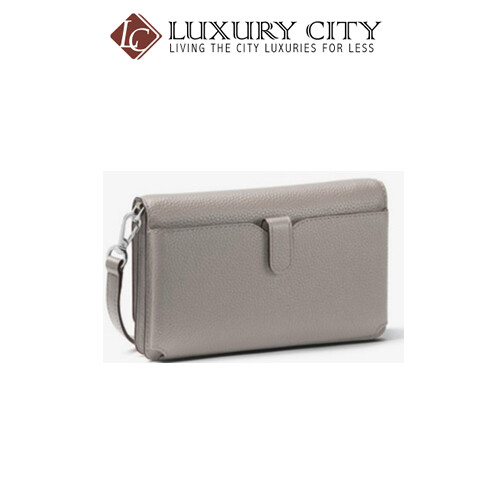 [Luxury City] Michael Kors Pebbled Leather Convertible Crossbody Bag Grey Michael Kors-32T8SF5C1L