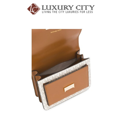 [Luxury City] Michael Kors Jade Extra-Small Logo Crossbody Bag Brown MichaelKors-32T9GJ4C0B