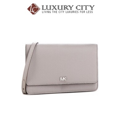 [Luxury City] Michael Kors Pebbled Leather Convertible Crossbody Bag Grey Michael Kors-32T8SF5C1L