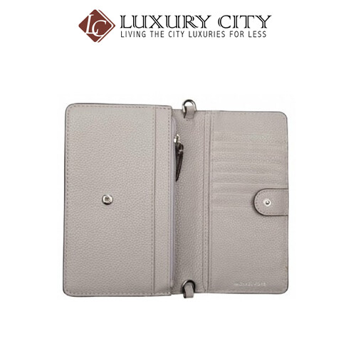 [Luxury City] Michael Kors Pebbled Leather Convertible Crossbody Bag Grey Michael Kors-32T8SF5C1L