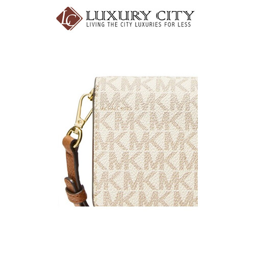 [Luxury City] Michael Kors Logo And Leather Convertible Crossbody Bag White/Cream MK-32T9GF5C0L