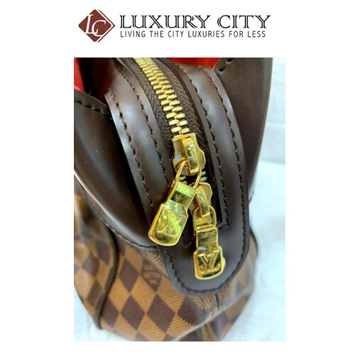[Luxury City] Preloved Authentic Louis Vuitton Monogram Men Clutch Damier Ebene Handbag