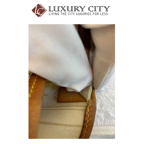 [Luxury City] Preloved Authentic Louis Vuitton Neverfull MM Damier Azur Tote Bag
