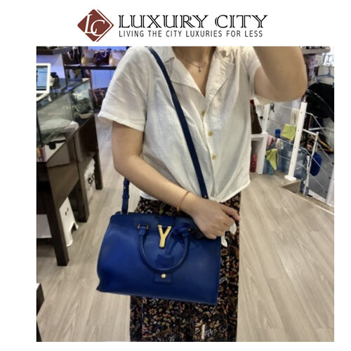 [Luxury City] Preloved Saint Laurent Chyc Leather Handbag