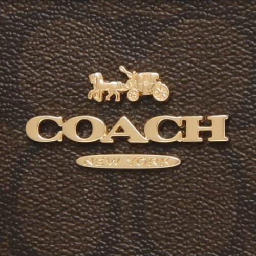 [Luxury City] Coach Mae File Crossbody In Signature Canvas Broewn/ Mahogany Coach-F77885