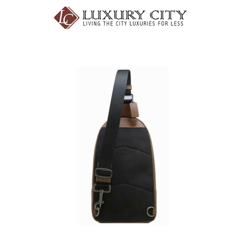[Luxury City] Coach Houston Pack Varsity Stripe Leather Brown Saddle Coach-F49318