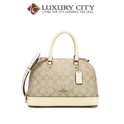 [Luxury City] Coach Mini SierraI Satchel White Coach-F27583