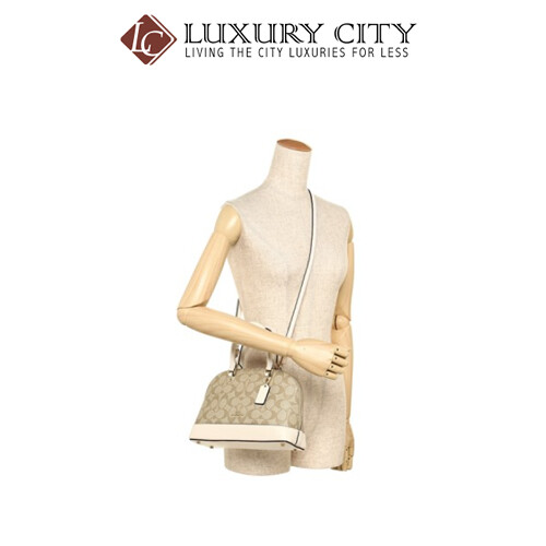 [Luxury City] Coach Mini SierraI Satchel White Coach-F27583