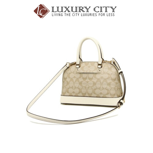 [Luxury City] Coach Mini SierraI Satchel White Coach-F27583