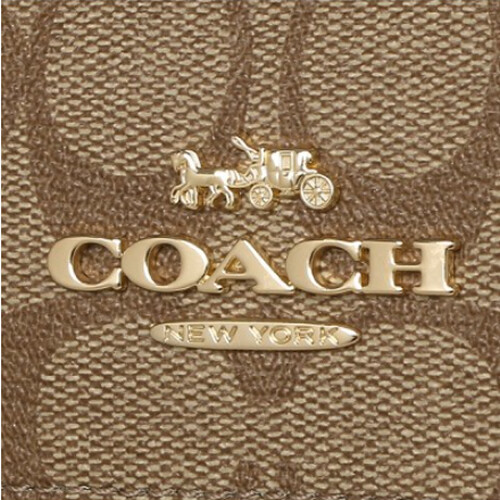 [Luxury City] Coach Rowan Satchel In SignatureI Canvas Light Brown/Sand Coach-F83607