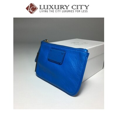 [Luxury City] Marc By Marc Jacobs Electro Q Small Wristlet In Blu