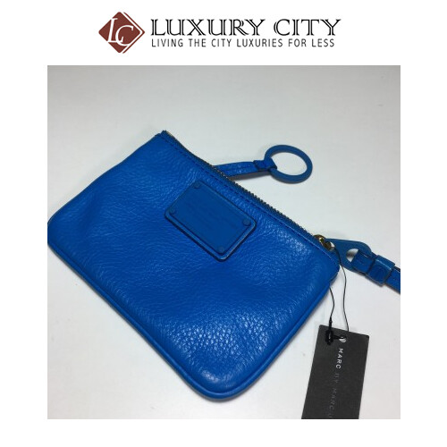 [Luxury City] Marc By Marc Jacobs Electro Q Small Wristlet In Blu