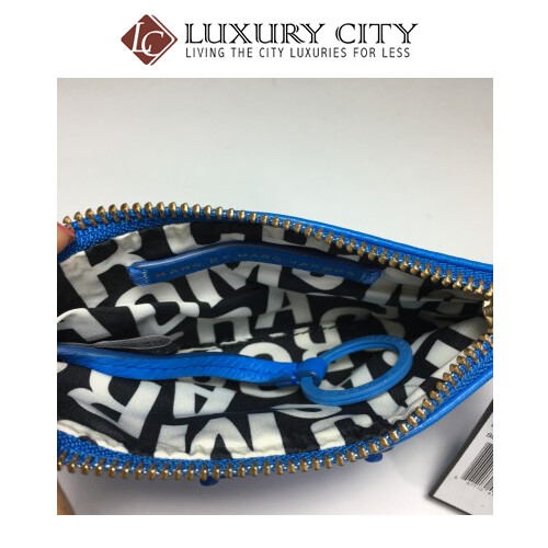 [Luxury City] Marc By Marc Jacobs Electro Q Small Wristlet In Blu
