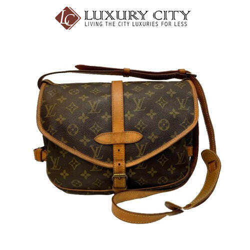 [Luxury City] Preloved Authentic Louis Vuitton Monogram Canvas Saumur Shoulder Bag Vintage