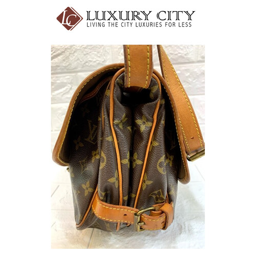 [Luxury City] Preloved Authentic Louis Vuitton Monogram Canvas Saumur Shoulder Bag Vintage