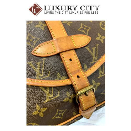[Luxury City] Preloved Authentic Louis Vuitton Monogram Canvas Saumur Shoulder Bag Vintage