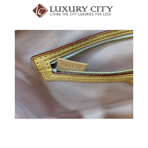 [Luxury City] Preloved Authentic Louis Vuitton Amarante Monogram Vernis Brea GM Bag White 050705