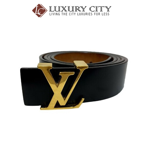 [Luxury City] Preloved Authentic Louis Vuitton Black Leather Belt