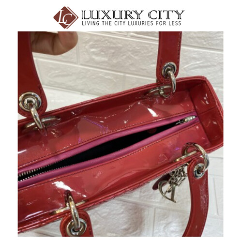 [Luxury City] Preloved Christian Dior Lady Dior Patent Leather With Strap