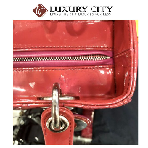[Luxury City] Preloved Christian Dior Lady Dior Patent Leather With Strap