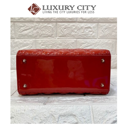 [Luxury City] Preloved Christian Dior Lady Dior Patent Leather With Strap